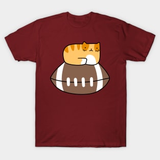 Little Kitty and Football T-Shirt